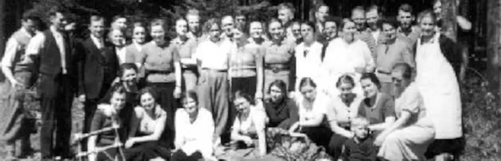 Foto von alten Vereinsmitgliedern, Schwarz/Weiss