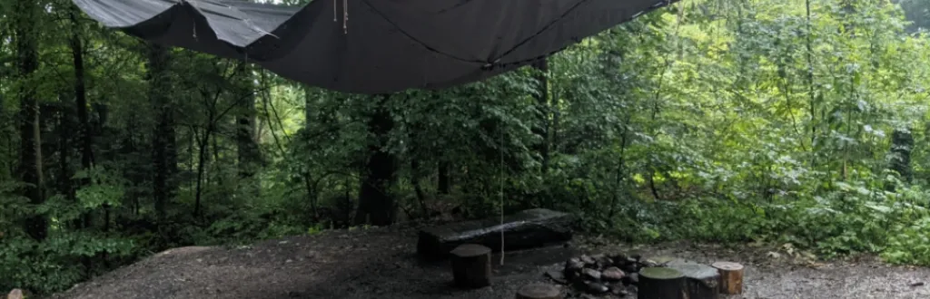 Behelfsmässiger Unterstand